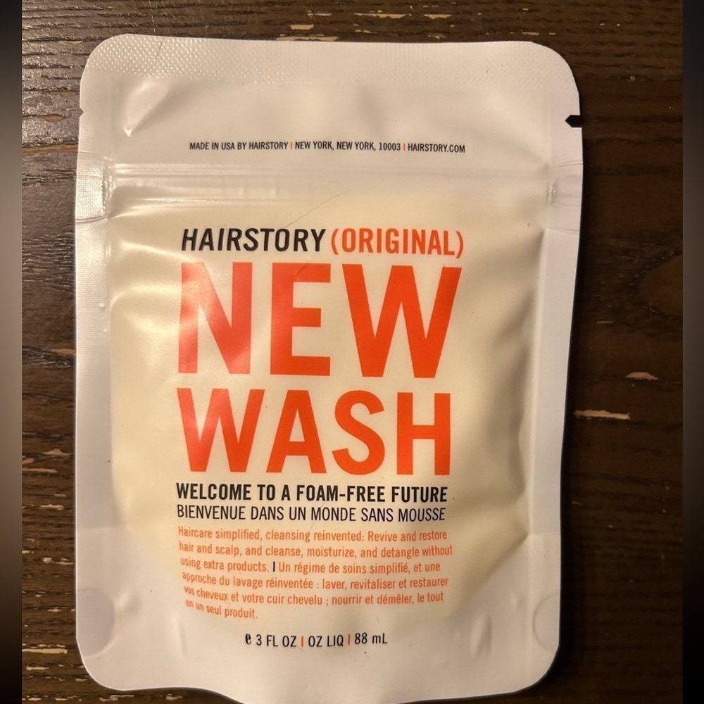 Brand new 3oz hairstory new wash newwash original